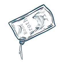 illustration of pouch of bone broth pouring out