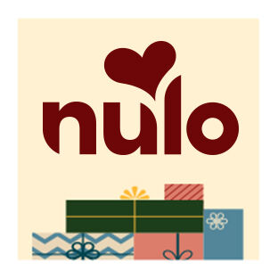 illustration of presents with Nulo brand logo
