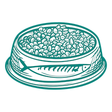 illustration of bowl with food