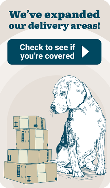 We've expanded our delivery areas! Check to see if you're covered