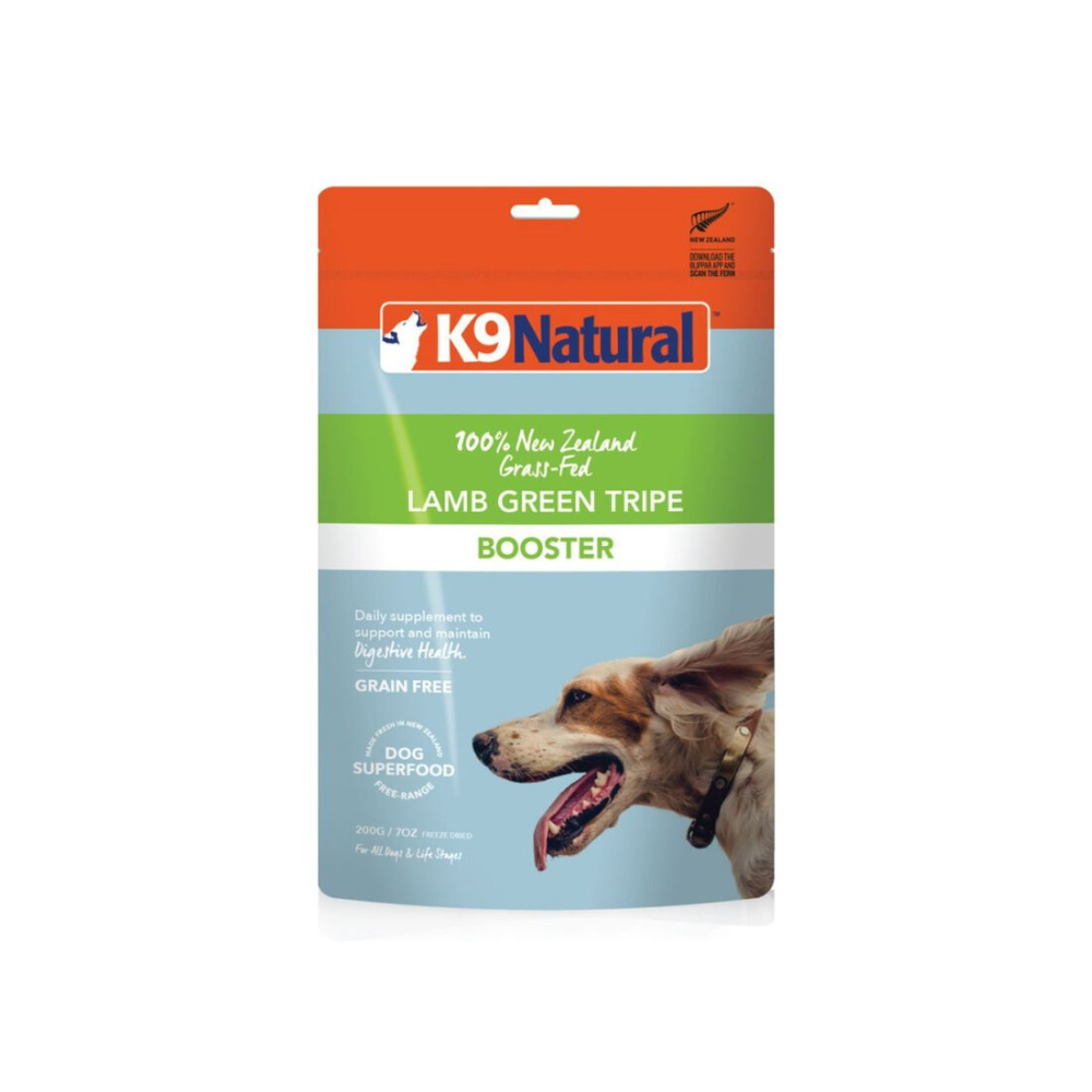 K9 Natural Lamb Green Tripe Freeze-Dried Booster for Dogs, 7-oz bag