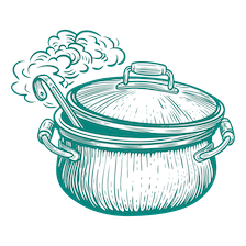 illustration of pot cooking
