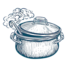 illustration of pot cooking