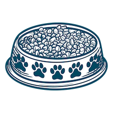illustration of bowl with food
