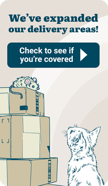 We've expanded our delivery areas! Check to see if you're covered
