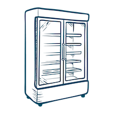 illustration of freezer