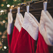 stockings hanging from mantle