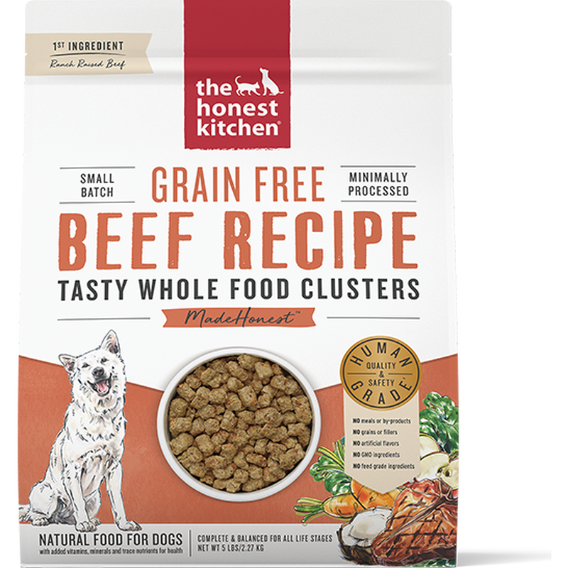 Mud Bay Buy The Honest Kitchen Whole Food Clusters Grain Free Dry Dog Food Beef 5 lb for USD 34.99 MudBay
