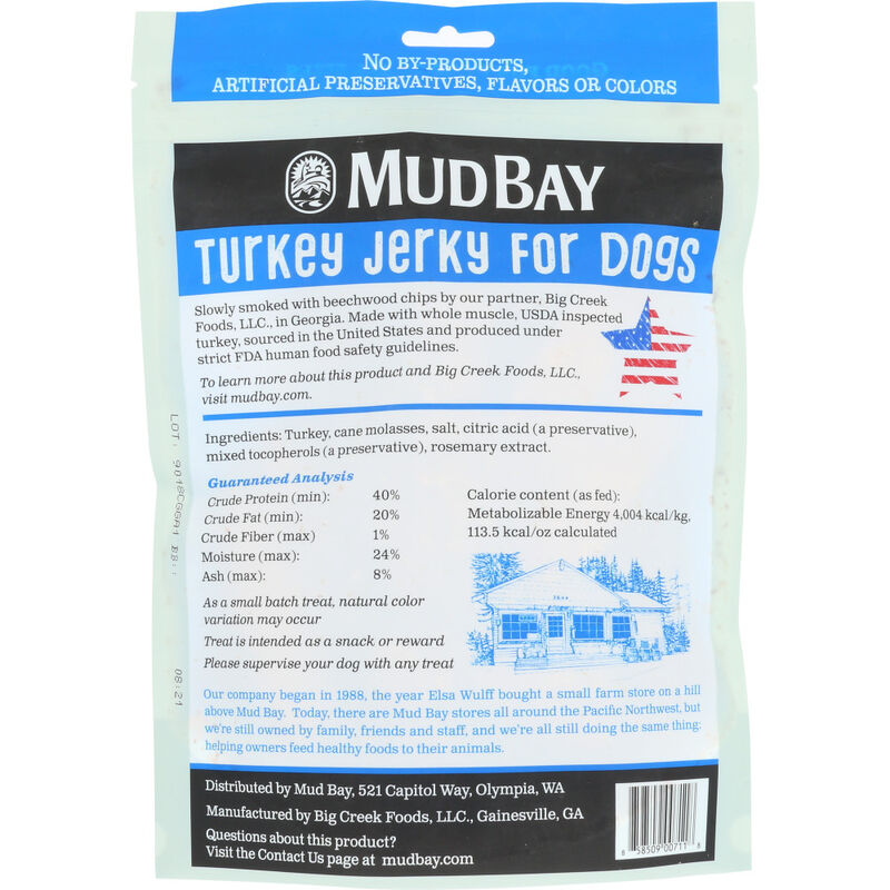 Mud Bay Jerky Dog Treats, Turkey, 12-oz image number null
