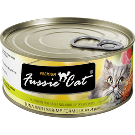 Fussie Cat Premium Canned Cat Food, Tuna & Shrimp