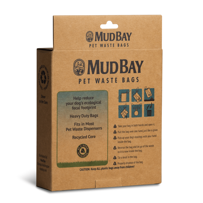 Mud Bay Pet Waste Bags, Unscented, 8 Rolls, 160-count