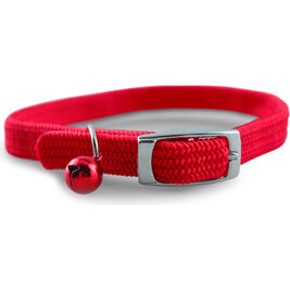 OmniPet Kool Kat Safety Stretch Nylon Cat Collar, Red
