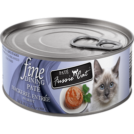 Fussie Cat Fine Dining Pate Canned Cat Food, Mackerel