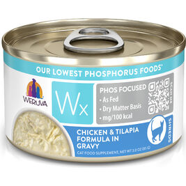 Weruva Wx Canned Cat Food, Chicken & Tilapia in Gravy