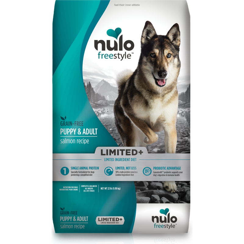 Nulo Freestyle Limited+ Grain-Free Dry Dog Food, Puppy & Adult, Salmon image number null