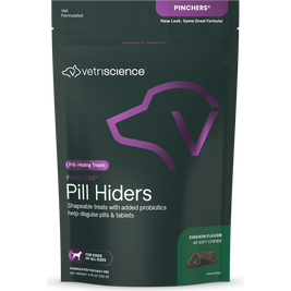 VetriScience Pinchers Pill Hiders Soft Chews Dog Treats, Chicken, 45-count