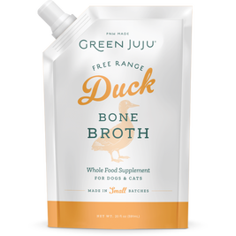 Green Juju Bone Broth Frozen Pet Food Topper, Duck, 20-oz