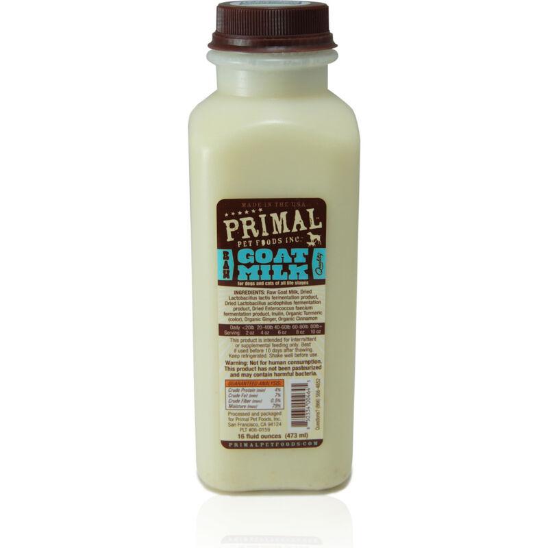 Primal Goat Milk Raw Frozen Pet Food Topper, Original, 16-oz image number null