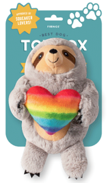 Fringe Studio Rainbow Sloth Dog Toy