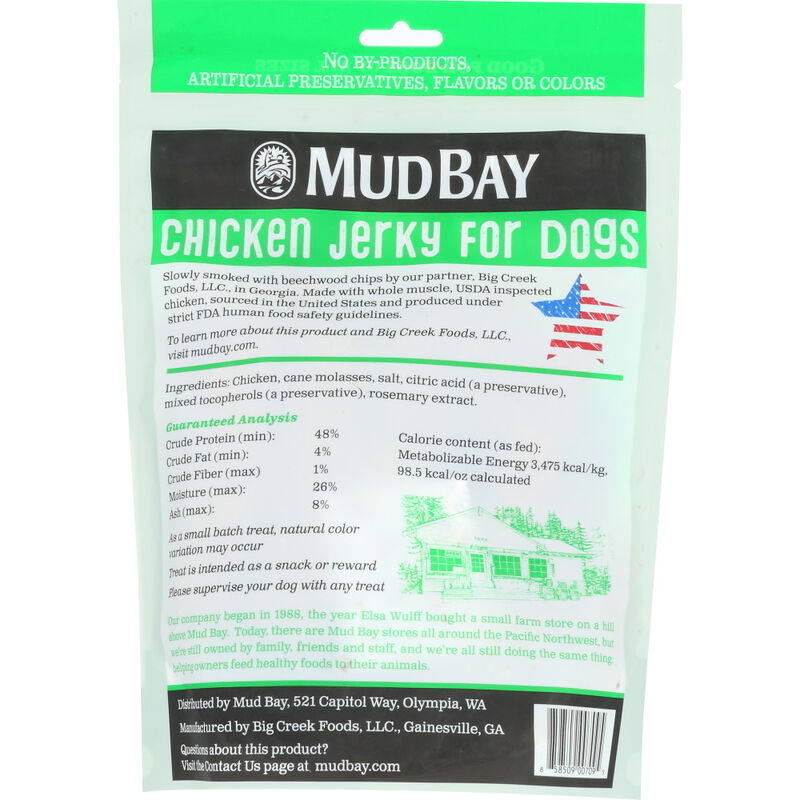 Mud Bay Jerky Dog Treats, Chicken, 12-oz image number null