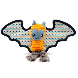 Great & Small Cuddle Me Knot Dog Toy, Bat, Orange, 16-cm