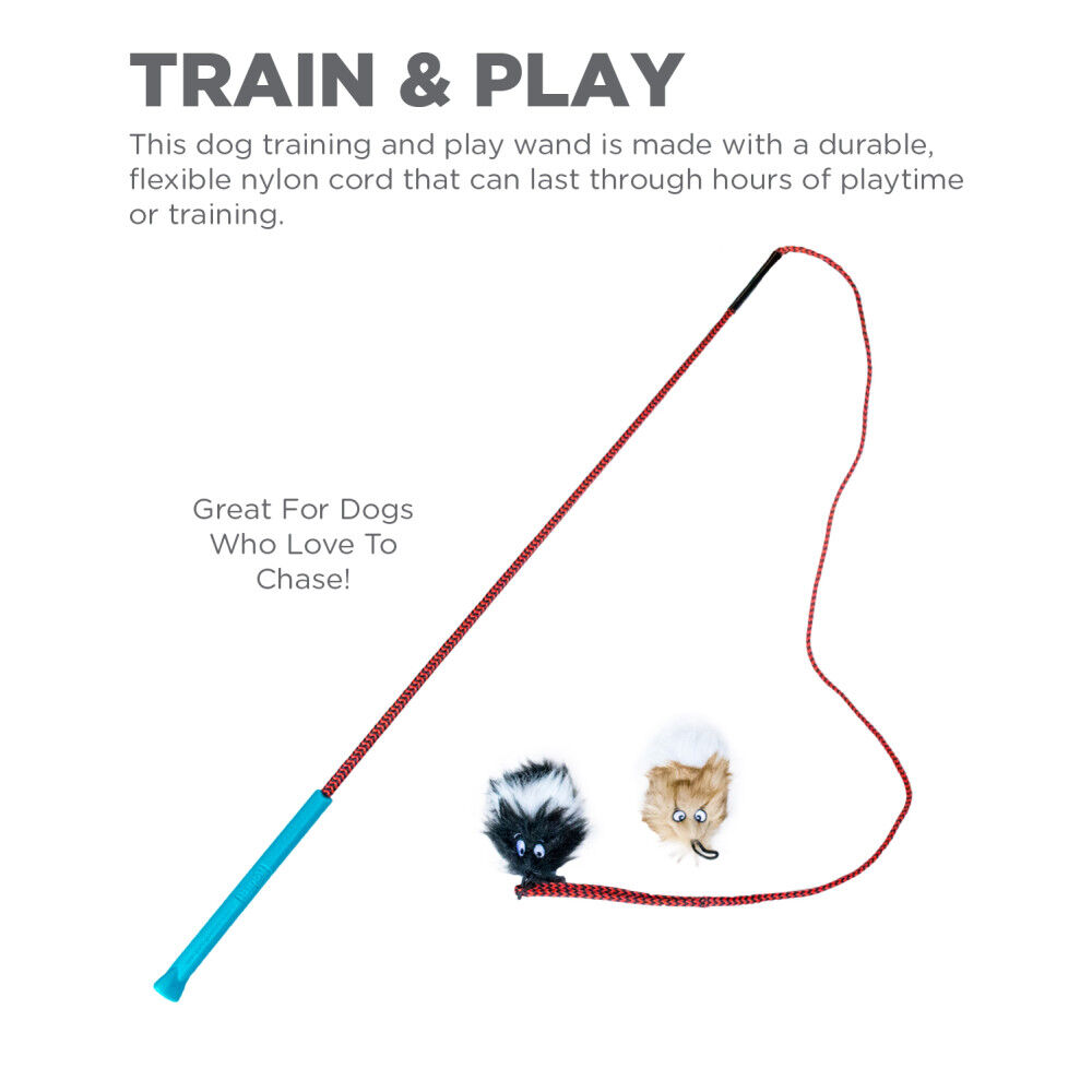 Mud Bay Buy Outward Hound Tail Teaser Wand Lure Dog Toy for USD
