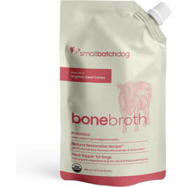 Small Batch Bone Broth Shelf-Stable Pet Food Topper, Beef, 16-oz