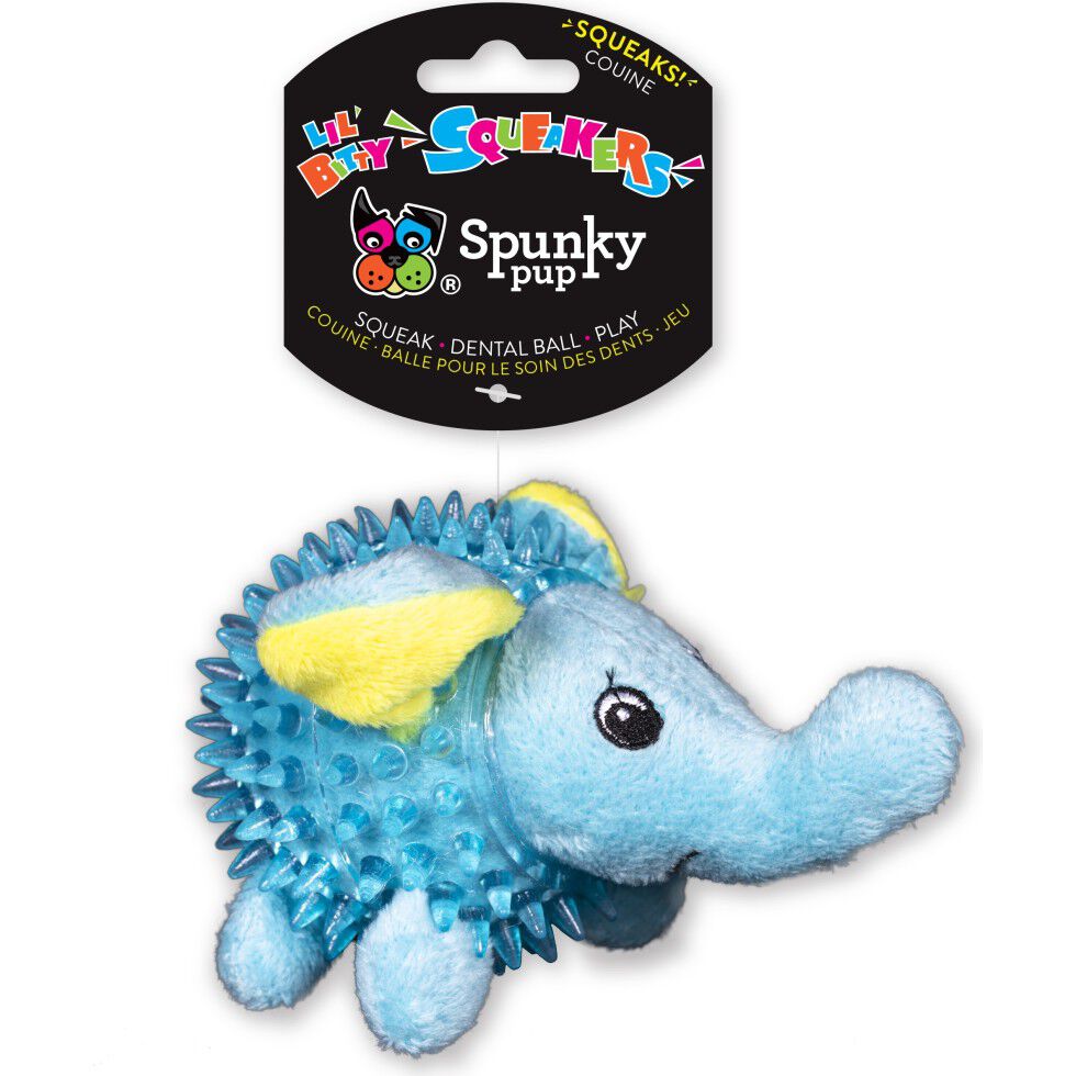 Mud Bay Buy Spunky Pup Lil Bitty Squeakers Dog Toy Elephant