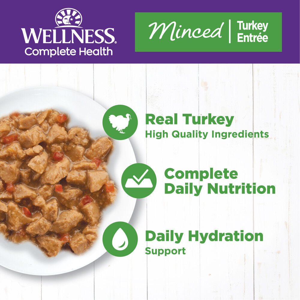Wellness minced cat food store