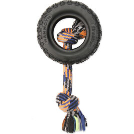 Mammoth Tirebiter II with Rope Dog Toy