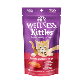 Wellness Kittles Crunchy Cat Treats, Salmon & Cranberries, 2-oz