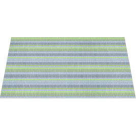 Time To Roar Original Ribbed Foam Cat Litter Box Mat, BlueWater Stripe