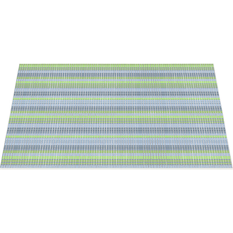 Time To Roar Original Ribbed Foam Cat Litter Box Mat, BlueWater Stripe image number null
