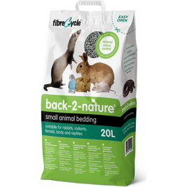 Back-2-Nature Paper Small Animal Bedding, 20-L