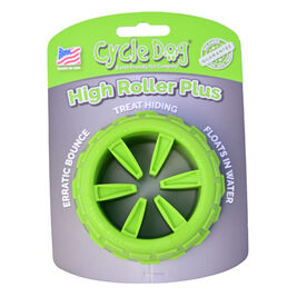 Cycle Dog Ecolast High Roller Plus Ball Dog Toy, Green