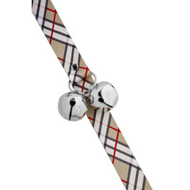 PoochieBells Dog Housetraining Doorbell, Double-Sided, Plaid London
