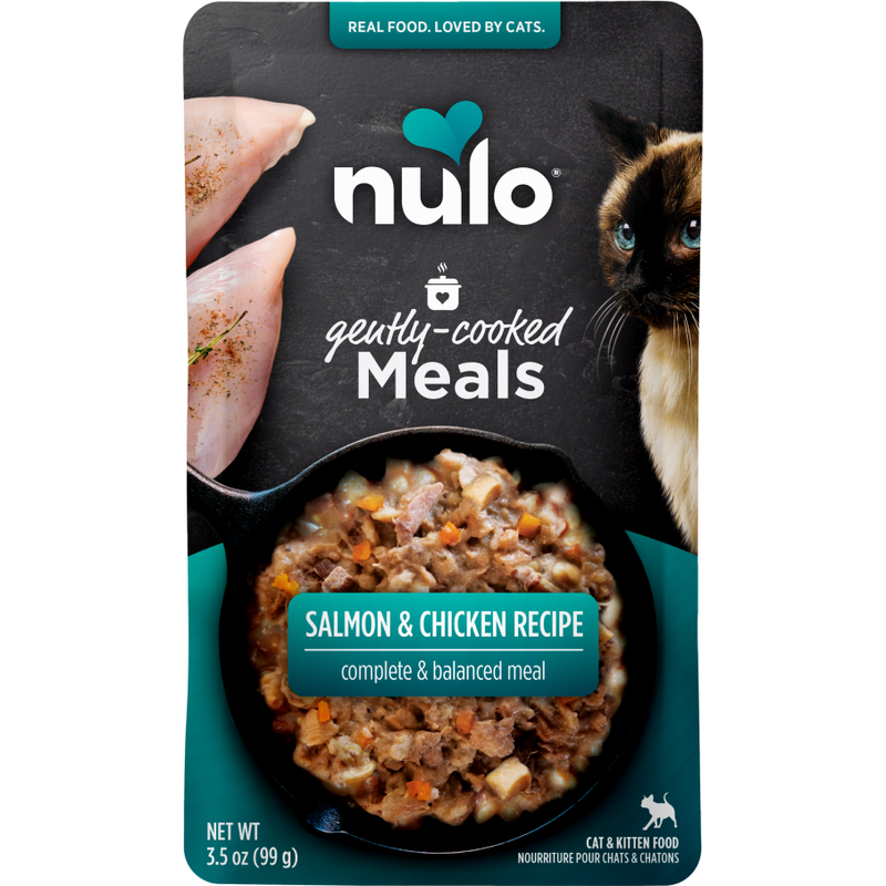 Nulo Gently Cooked Wet Cat Food, Salmon & Chicken, 3.5-z image number null