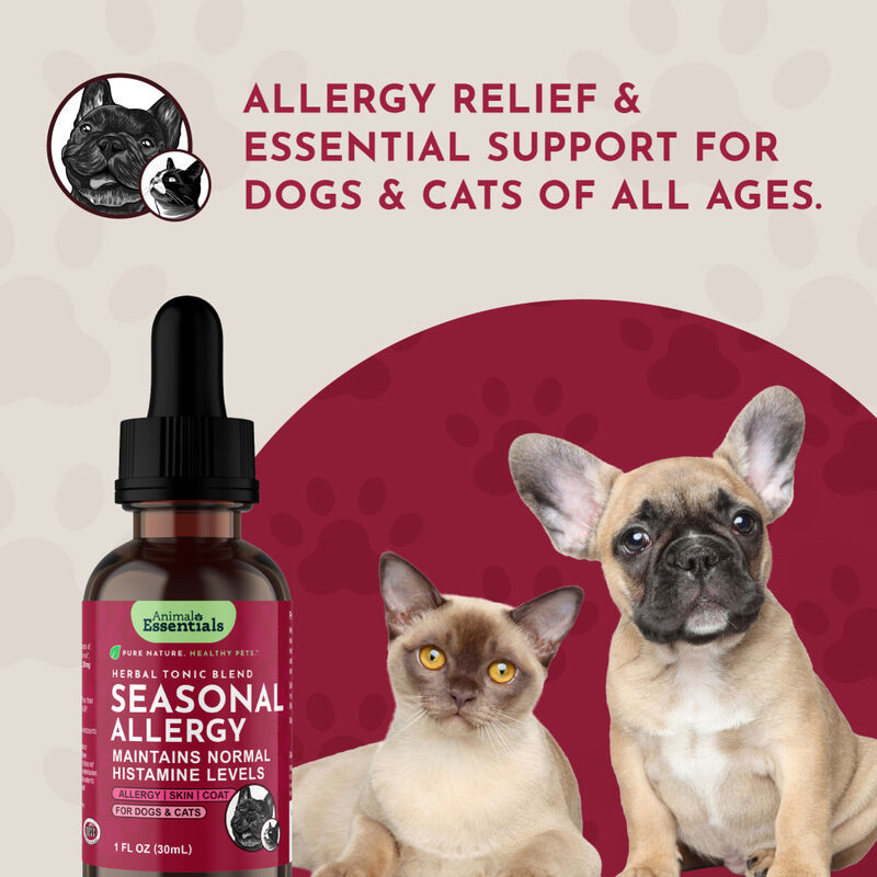Animal Essentials Seasonal Allergy Herbal Dog & Cat Supplement, 1-oz image number null