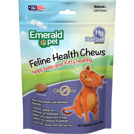 Emerald Pet Feline Health Hairball Support Cat Supplement, 2.5-oz