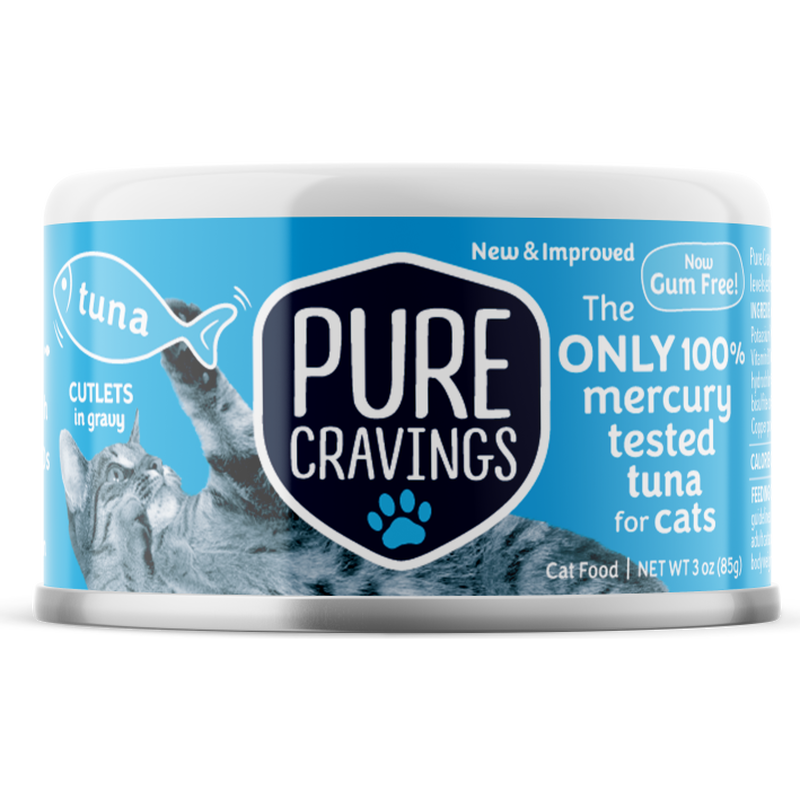 Pure Cravings Cutlets in Gravy Canned Cat Food, Tuna, 3-oz image number null