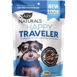 Ark Naturals Happy Traveler Soft Chews Dog & Cat Calming Supplement, 75-count