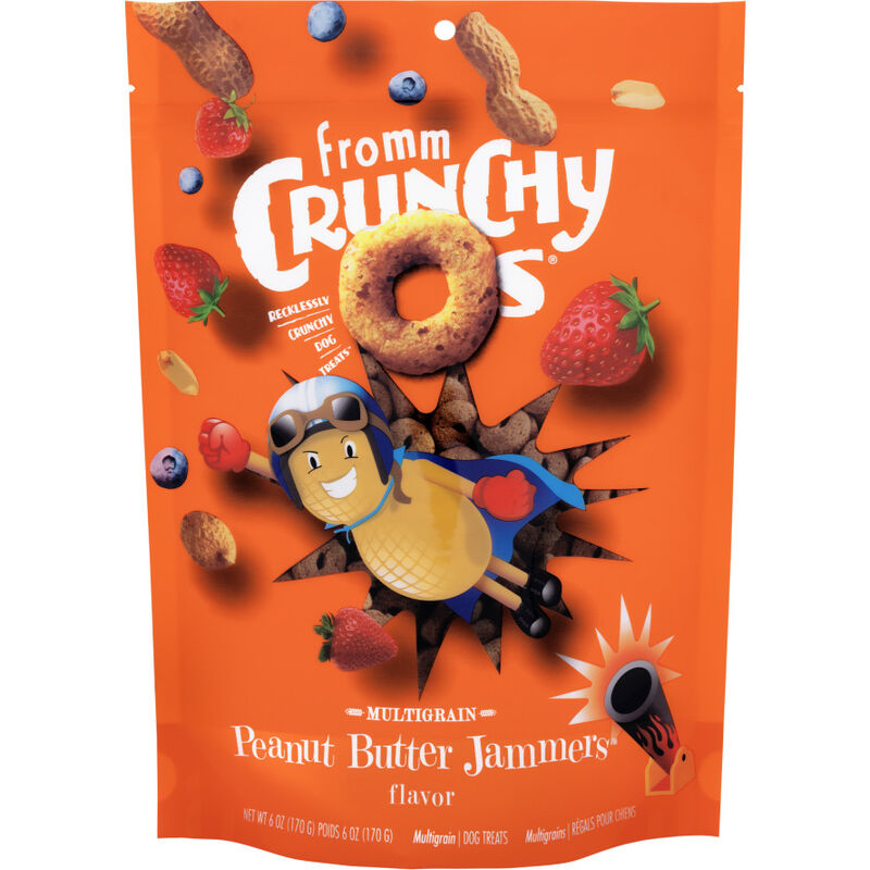 Fromm Crunchy Os Dog Treats, Peanut Butter Jammers, 6-oz image number null
