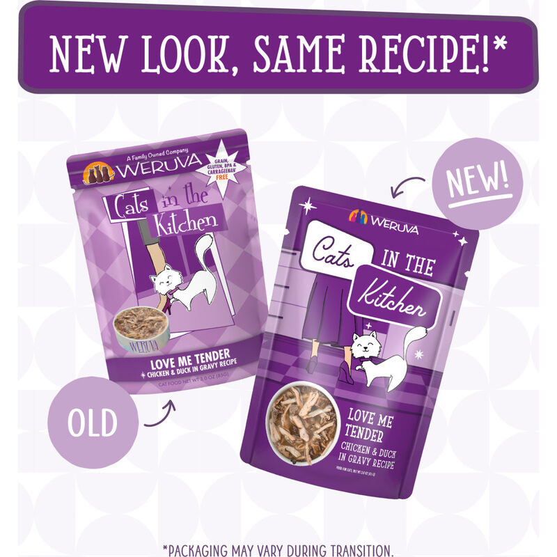 Cats in the Kitchen Originals Wet Cat Food, Love Me Tender, Chicken & Duck, 3-oz image number null