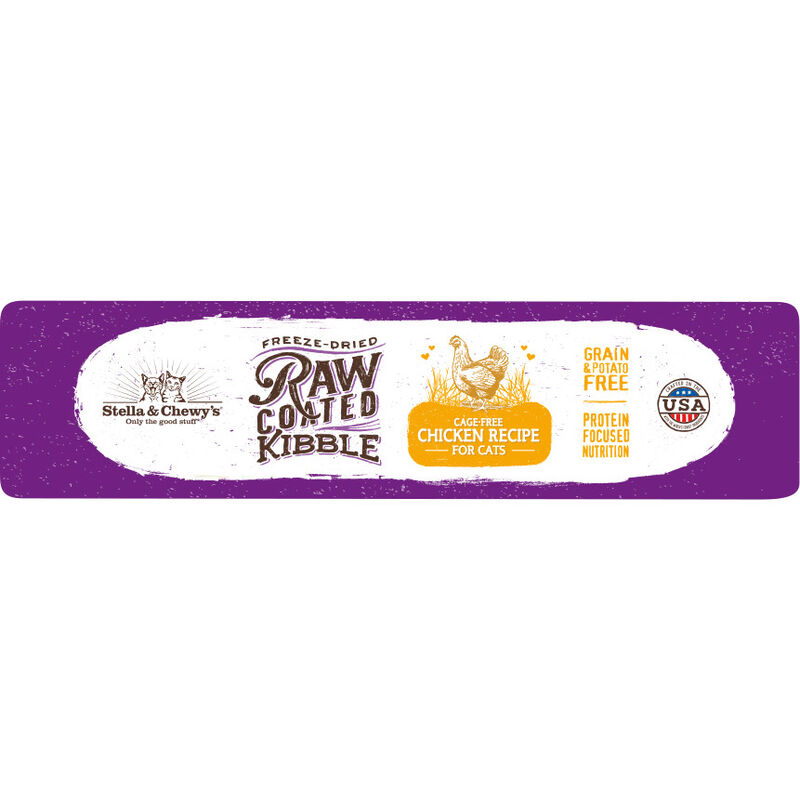 Stella & Chewy's Raw Coated Dry Cat Food, Chicken image number null