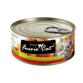 Fussie Cat Premium Canned Cat Food, Tuna & Chicken Liver