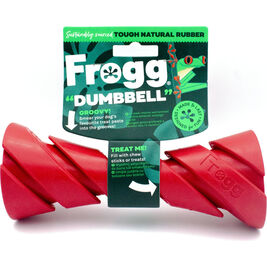 Frogg Rubber Dog Toy, Dumbbell