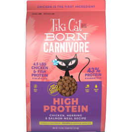 Tiki Cat Born Carnivore Dry Cat Food, High Protein, Chicken Herring & Salmon