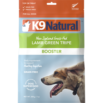 K9 Natural Booster Freeze-Dried Dog Food Topper, Lamb Green Tripe
