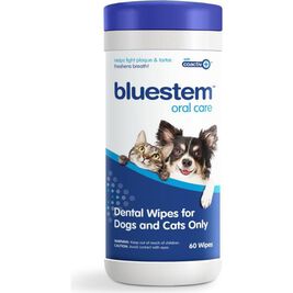 Bluestem Oral Care Dog & Cat Dental Wipes, 60-count