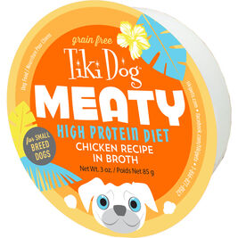 Tiki Dog Meaty Wet Dog Food, Chicken, 3-oz